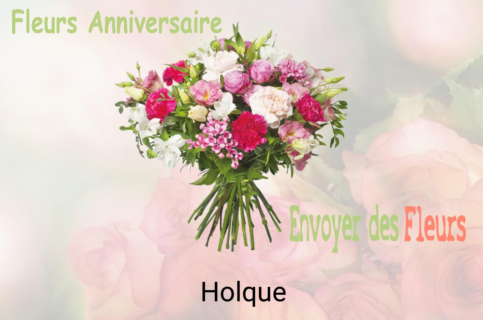 Bouquet de fleurs d’anniversaire livré à Holque